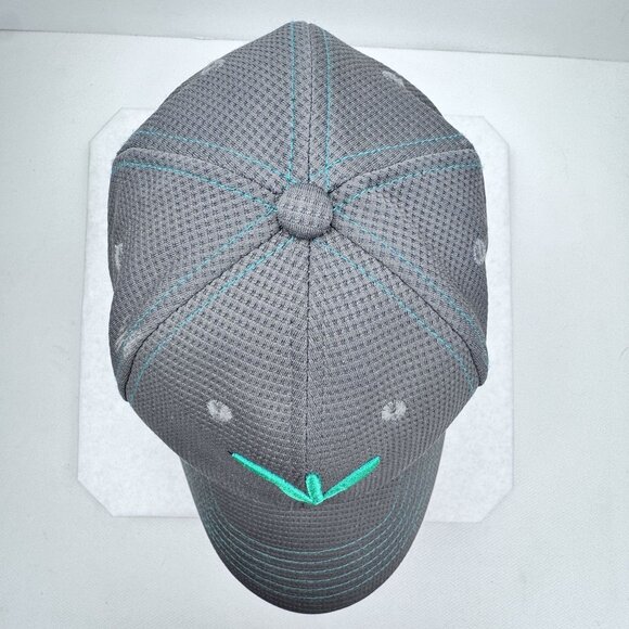 K-Products Precision Planting Gray Teal Cap Adjustable Hook and Loop Farm Hat - Picture 5 of 11